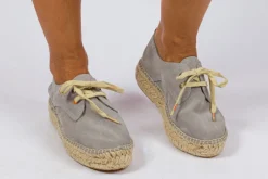 Abarca Shoes Alpargatas De Verano^Blucher Piel Perla 823