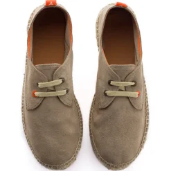 Abarca Shoes Alpargatas De Verano^Blucher Piel Piedra