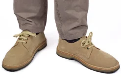 Abarca Shoes Zapatos De Piel^Blucher Piel Serraje Beige