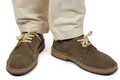 Abarca Shoes Zapatos Blucher^Blucher Piel Serraje Gris Verde