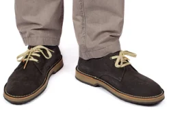 Abarca Shoes Zapatos Blucher^Blucher Piel Serraje Gris