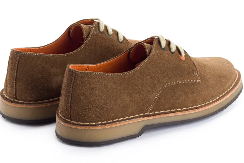 Abarca Shoes Zapatos Blucher^Blucher Piel Serraje Tierra