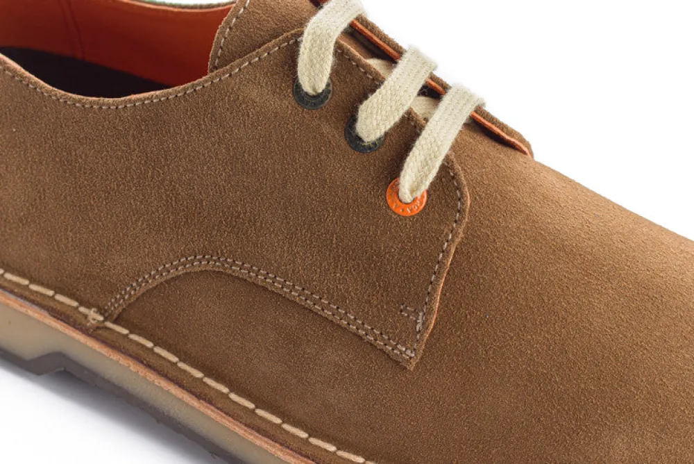 Abarca Shoes Zapatos Blucher^Blucher Piel Serraje Tierra