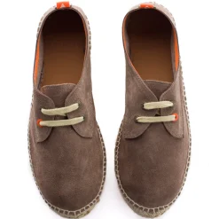 Abarca Shoes Alpargatas De Verano^Blucher Piel Topo