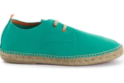 Abarca Shoes Alpargatas Blucher^Blucher Piel Turquesa