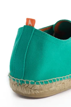 Abarca Shoes Alpargatas Con Cordones^Blucher Piel Turquesa