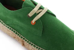 Abarca Shoes Alpargatas Con Cordones^Blucher Piel Verde