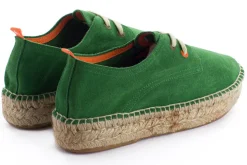 Abarca Shoes Alpargatas De Verano^Blucher Piel Verde