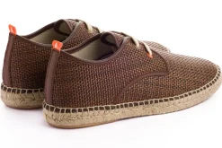 Abarca Shoes Alpargatas Con Cordones^Blucher Rafia Marron