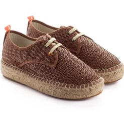 Abarca Shoes Alpargatas De Verano^Blucher Rafia Marron