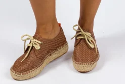 Abarca Shoes Alpargatas De Verano^Blucher Rafia Marron