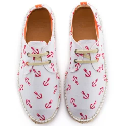 Abarca Shoes Alpargatas Con Cordones^Blucher Terra Anclas Blanco