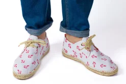 Abarca Shoes Alpargatas Con Cordones^Blucher Terra Anclas Blanco