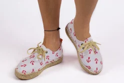 Abarca Shoes Alpargatas Con Cordones^Blucher Terra Anclas Blanco