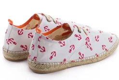 Abarca Shoes Alpargatas De Verano^Blucher Terra Anclas Blanco