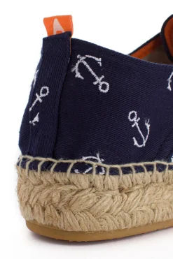 Abarca Shoes Alpargatas De Verano^Blucher Terra Anclas Marino