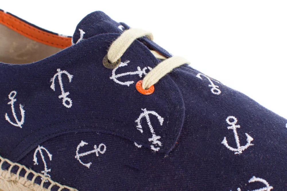 Abarca Shoes Alpargatas Blucher^Blucher Terra Anclas Marino