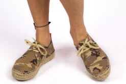 Abarca Shoes Alpargatas Con Cordones^Blucher Terra Camuflaje Camel
