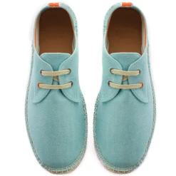 Abarca Shoes Alpargatas Con Cordones^Blucher Terra Celeste