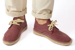 Abarca Shoes Alpargatas Con Cordones^Blucher Terra Granate