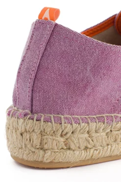 Abarca Shoes Alpargatas Con Cordones^Blucher Terra Lila