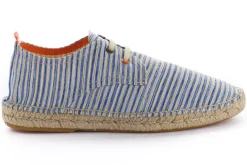 Abarca Shoes Alpargatas Con Cordones^Blucher Terra Rayas Azules