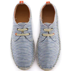 Abarca Shoes Alpargatas Con Cordones^Blucher Terra Rayas Azules