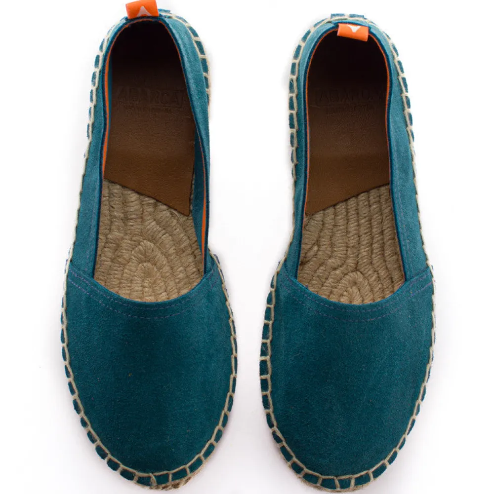 Abarca Shoes Alpargatas Yute^Camping Piel Aguamar