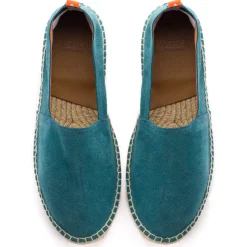 Abarca Shoes Alpargatas Camping^Camping Piel Aguamar