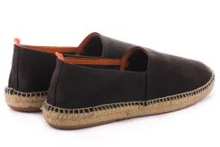 Abarca Shoes Alpargatas De Verano^Camping Piel Antracita