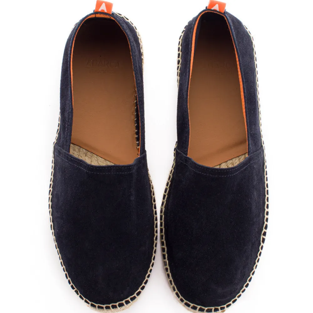 Abarca Shoes Alpargatas Yute^Camping Piel Marino 19