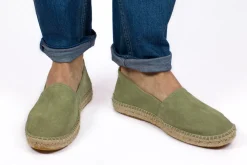 Abarca Shoes Alpargatas Yute^Camping Piel Menta