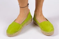 Abarca Shoes Alpargatas De Verano^Camping Piel Pistacho