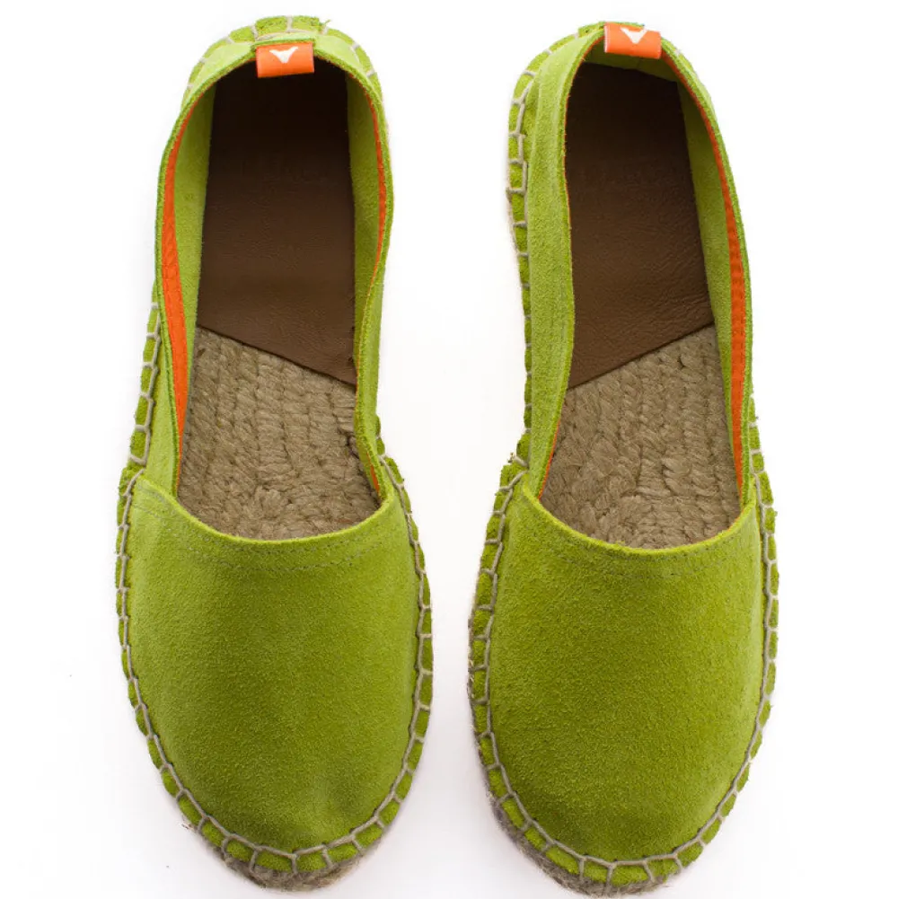 Abarca Shoes Alpargatas Yute^Camping Piel Pistacho