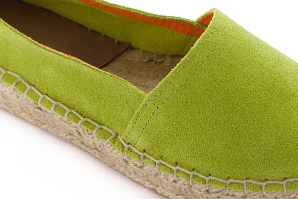 Abarca Shoes Alpargatas Yute^Camping Piel Pistacho