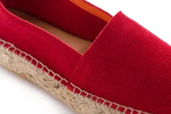 Abarca Shoes Alpargatas Yute^Camping Piel Rojo Para Mujer