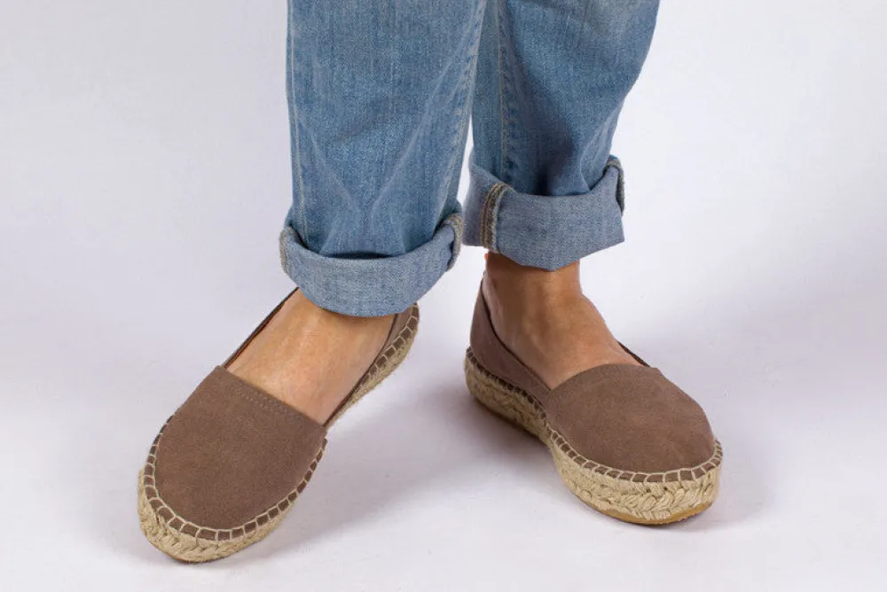 Abarca Shoes Alpargatas Yute^Camping Piel Topo 17