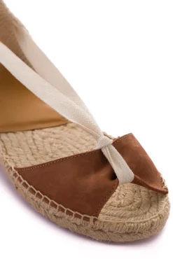 Abarca Shoes Alpargatas De Verano^Menorquinas Cinta Nobuck Brandy