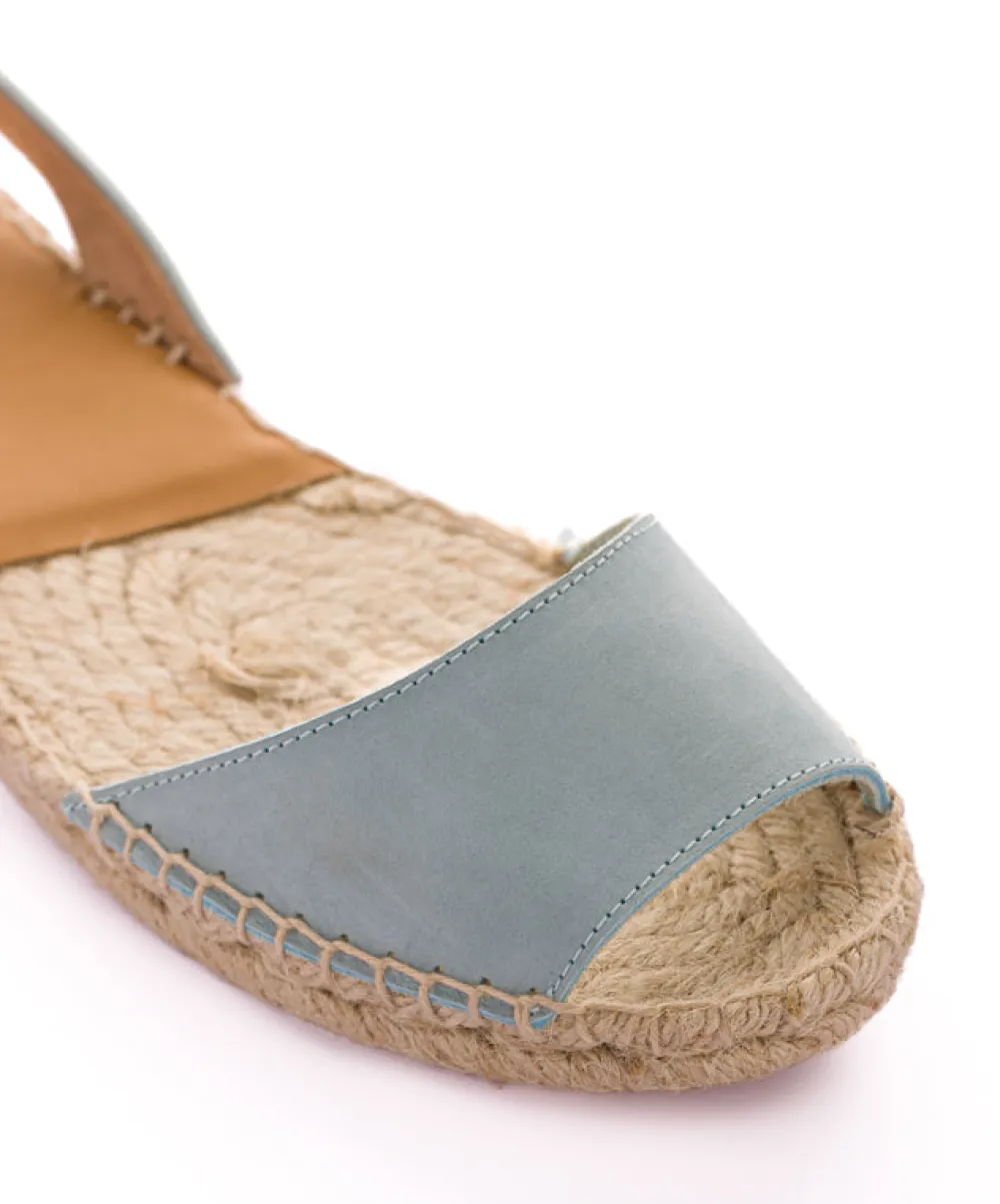 Abarca Shoes Alpargatas Yute^Menorquinas Nobuck Celeste