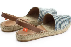 Abarca Shoes Menorquinas^Menorquinas Piel Con Rayas Azules