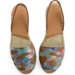 Abarca Shoes Alpargatas De Verano^Menorquinas Piel Fantasia Marron