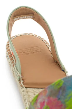 Abarca Shoes Alpargatas De Verano^Menorquinas Piel Fantasia Pistacho