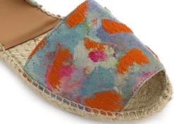 Abarca Shoes Alpargatas De Verano^Menorquinas Piel Fantasia Naranja