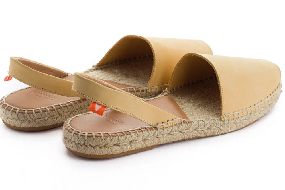 Abarca Shoes Alpargatas De Verano^Menorquinas Piel Vainilla