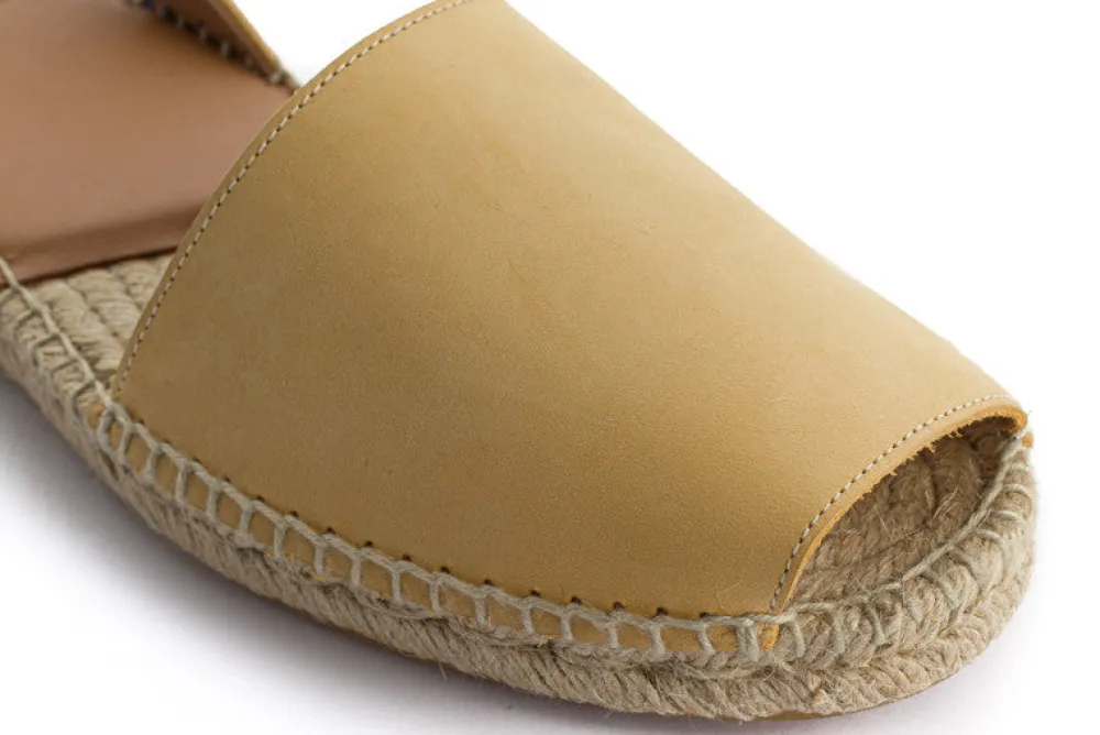 Abarca Shoes Alpargatas De Verano^Menorquinas Piel Vainilla