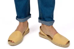 Abarca Shoes Alpargatas De Verano^Menorquinas Piel Vainilla