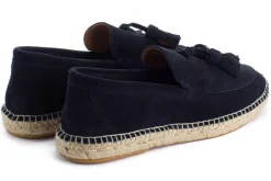 Abarca Shoes Alpargatas De Verano^Mocasín Borlas Piel Marino