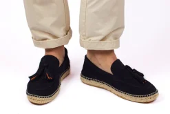 Abarca Shoes Alpargatas De Verano^Mocasín Borlas Piel Marino