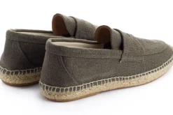 Abarca Shoes Alpargata Mocasín^Mocasín Lino Viejo Kaki