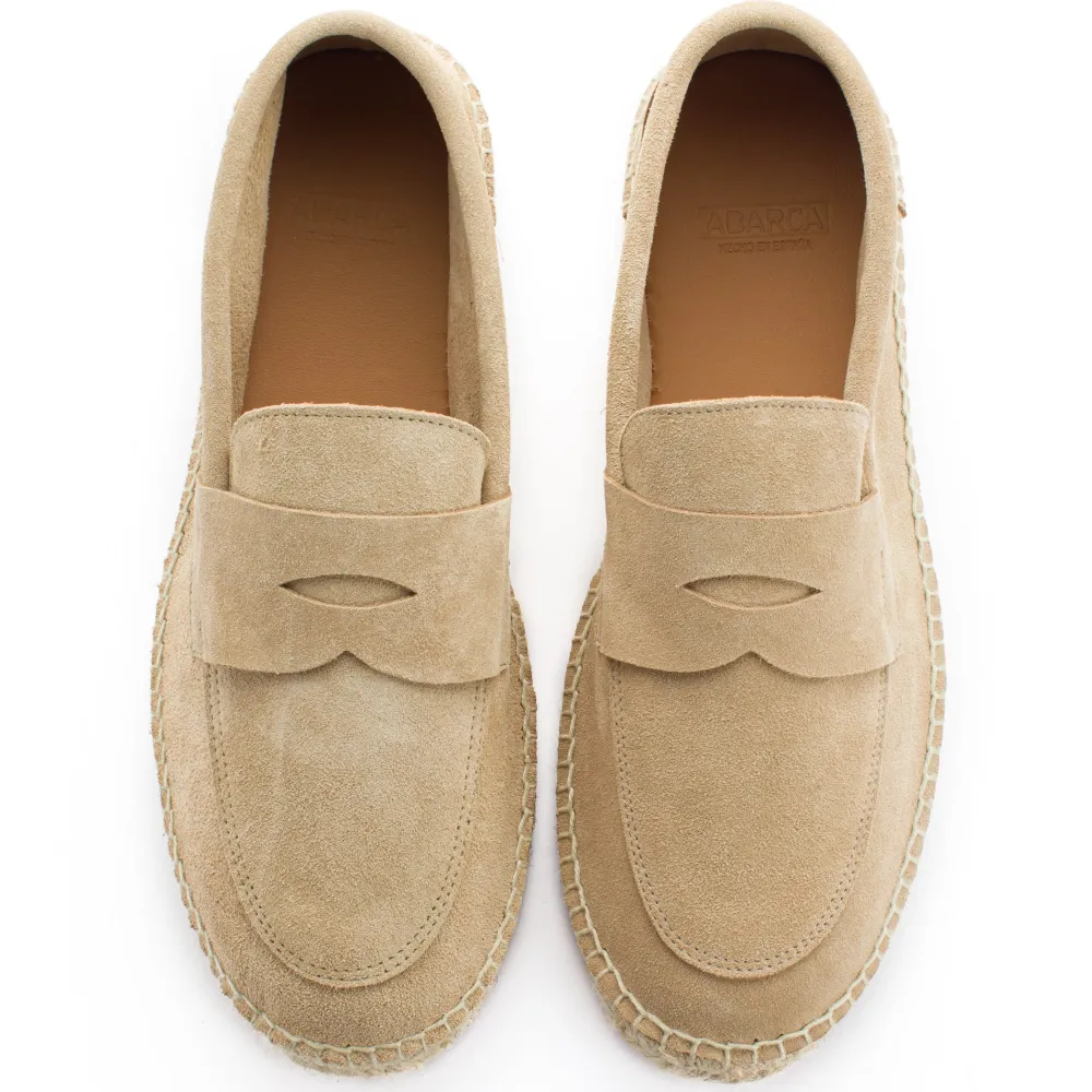 Abarca Shoes Alpargata Mocasín^Mocasín Piel Beige